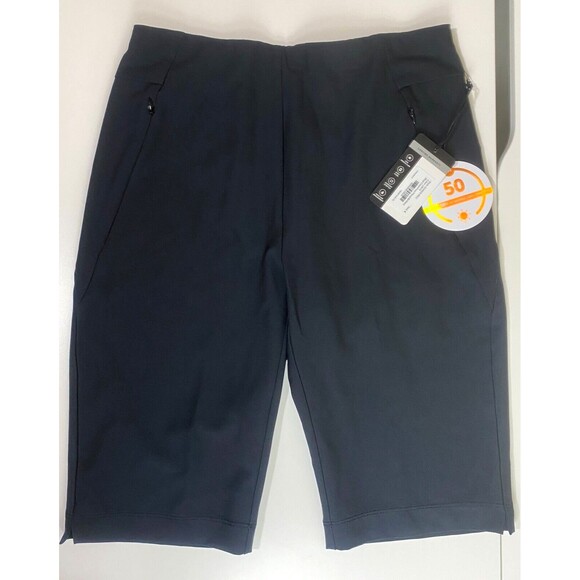 Tail White Label Women's Golf Fitted Shorts Size 2 Black Clean Front Pieced NWT - Picture 4 of 10